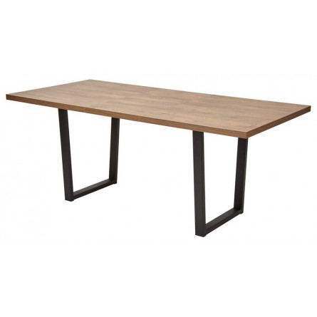 Стол ЛОФТ Дуб Канзас/ Черный 138 М-City