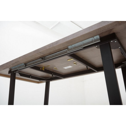 Стол ЛОФТ Оникс/ Черный 138 М-City