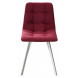 Стул CHILLI-Q SQUARE винный 16, велюр / белый каркас, 4 шт./1 к, М-City Стул CHILLI-Q SQUARE винный 16, велюр / белый каркас, 4 шт./1 к, М-City