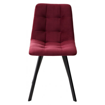 Стул CHILLI-Q SQUARE винный 16, велюр / черный каркас, 4 шт./1 к, М-City
