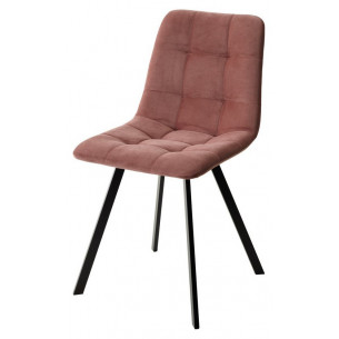 Стул CHILLI-Q SQUARE розовый 15, велюр / черный каркас, 4 шт./1 к, М-City