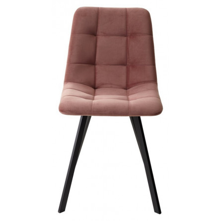 Стул CHILLI-Q SQUARE розовый 15, велюр / черный каркас, 4 шт./1 к, М-City