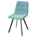 Стул CHILLI-Q SQUARE аквамарин H50, велюр / черный каркас, 4 шт./1 к, М-City