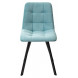 Стул CHILLI-Q SQUARE аквамарин H50, велюр / черный каркас, 4 шт./1 к, М-City Стул CHILLI-Q SQUARE аквамарин H50, велюр / черный каркас, 4 шт./1 к, М-City