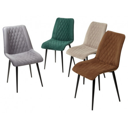 Стул Поль зеленый 19, велюр / черный каркас М-City