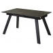 Стол Морис 140 ДАРК, стекло / ЧЕРНЫЙ М-City