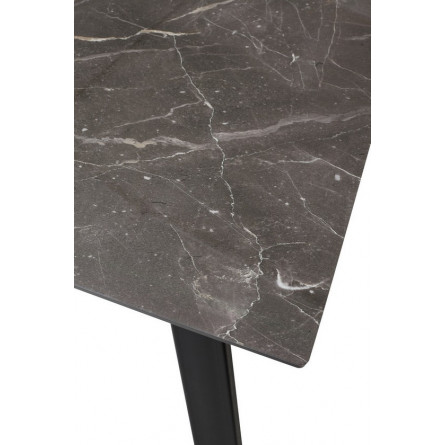 Стол Морис 140 ДАРК, стекло / ЧЕРНЫЙ М-City