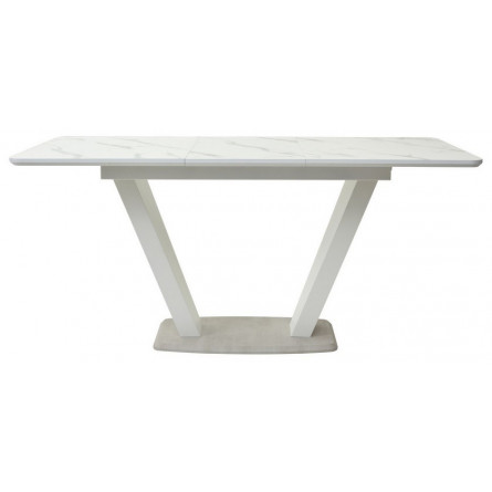Стол Прага 120 БЕЛЫЙ МРАМОР FC13 CLEAF, пластик / БЕЛЫЙ, КАМЕНЬ СВЕТЛЫЙ М-City