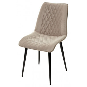 Стул Поль латте 25, велюр / черный каркас, 4 шт./ 1 к. М-City