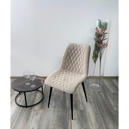 Стул Поль латте 25, велюр / черный каркас, 4 шт./ 1 к. М-City