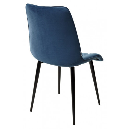 Стул Поль синий 29, велюр / черный каркас, 4 шт./ 1 к. М-City
