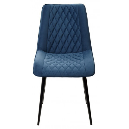 Стул Поль синий 29, велюр / черный каркас, 4 шт./ 1 к. М-City