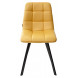Стул CHILLI SQUARE HK017-19 глубокий желтый, PU/ черный каркас М-City Стул CHILLI SQUARE HK017-19 глубокий желтый, PU/ черный каркас М-City