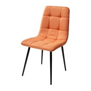 Стул ДИЛАН, цвет оранжевый 12, ткань / черный каркас М-City