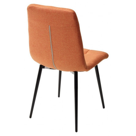 Стул ДИЛАН, цвет оранжевый 12, ткань / черный каркас М-City