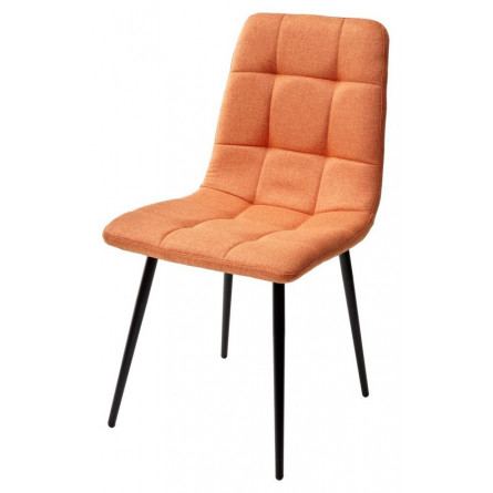 Стул ДИЛАН, цвет оранжевый 12, ткань / черный каркас М-City