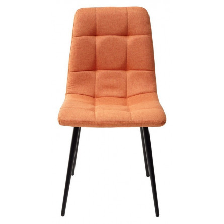 Стул ДИЛАН, цвет оранжевый 12, ткань / черный каркас М-City