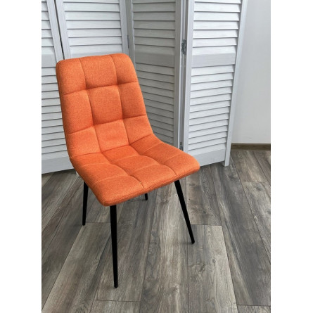 Стул ДИЛАН, цвет оранжевый 12, ткань / черный каркас М-City