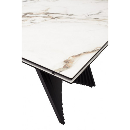 Стол IVAR 180 MARBLES KL-188 Контрастный мрамор, итальянская керамика М-City