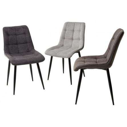 Стул CHIC 1983-18 графитовый меланж/ RU-08 антрацит/ черный каркас М-City