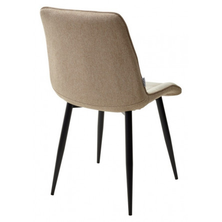 Стул CHIC VF-01/ VF-02 светло-бежевый/ бежевый, ткань/ черный каркас М-City