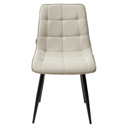 Стул CHIC VF-01/ VF-02 светло-бежевый/ бежевый, ткань/ черный каркас М-City