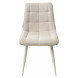 Стул CHIC TRF-11 светло-бежевый/ RU-16 бежевый винтаж/ белый каркас М-City Стул CHIC TRF-11 светло-бежевый/ RU-16 бежевый винтаж/ белый каркас М-City