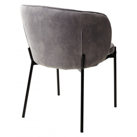 Стул DIANA VBP203 античный серебристо-серый/ черный каркас М-City