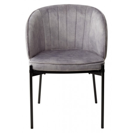 Стул DIANA VBP203 античный серебристо-серый/ черный каркас М-City