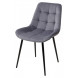 Стул ХОФМАН, цвет H-14 Cерый, велюр / черный каркас М-City