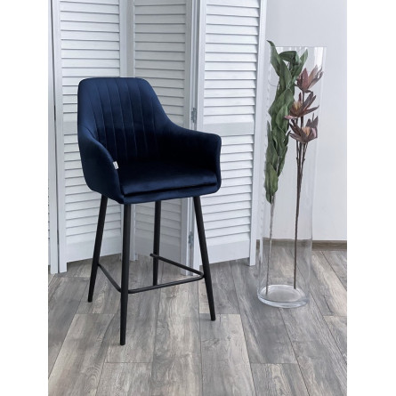 Полубарный стул Роден Blitz 20 Синий, велюр (H65cm), M-City