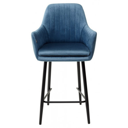 Полубарный стул Роден Blitz 19 Пепельно-синий, велюр (H65cm), M-City