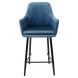 Полубарный стул Роден Blitz 19 Пепельно-синий, велюр (H65cm), M-City Полубарный стул Роден Blitz 19 Пепельно-синий, велюр (H65cm), M-City