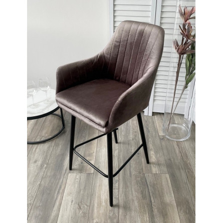 Полубарный стул Роден Blitz 06 Молочный шоколад, велюр (H65cm), M-City