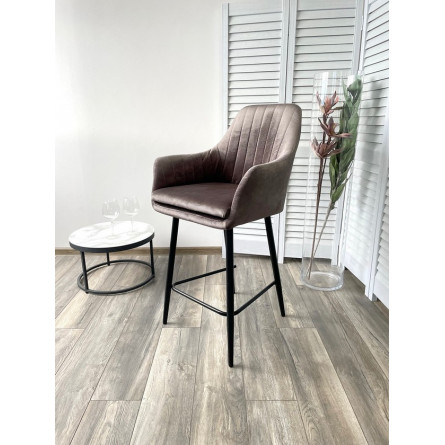 Полубарный стул Роден Blitz 06 Молочный шоколад, велюр (H65cm), M-City