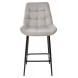 Полубарный стул ХОФМАН, цвет H-09 Светло-серый, велюр / черный каркас H63cm М-City Полубарный стул ХОФМАН, цвет H-09 Светло-серый, велюр / черный каркас H63cm М-City