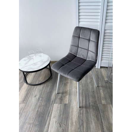 Стул CHILLI G108-12 антрацит/ белый каркас, велюр М-City