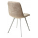 Стул CHILLI SQUARE PK6015-10(VBP210) античный бежевый, велюр/ белый каркас М-City Стул CHILLI SQUARE PK6015-10(VBP210) античный бежевый, велюр/ белый каркас М-City