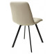 Стул CHILLI SQUARE HK017-02 серо-бежевый, PU/ черный каркас М-City Стул CHILLI SQUARE HK017-02 серо-бежевый, PU/ черный каркас М-City