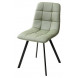 Стул CHILLI SQUARE HK017-15 серо-зеленый, PU/ черный каркас М-City