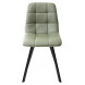 Стул CHILLI SQUARE HK017-15 серо-зеленый, PU/ черный каркас М-City Стул CHILLI SQUARE HK017-15 серо-зеленый, PU/ черный каркас М-City