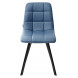 Стул CHILLI SQUARE HK017-17 глубокий голубой, PU/ черный каркас М-City Стул CHILLI SQUARE HK017-17 глубокий голубой, PU/ черный каркас М-City