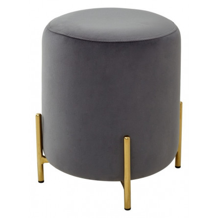 Пуф для гостиной RICE BLUVEL-14 GREY / GOLD М-City