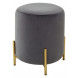 Пуф для гостиной RICE BLUVEL-14 GREY / GOLD М-City Пуф для гостиной RICE BLUVEL-14 GREY / GOLD М-City