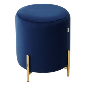 Пуф для гостиной RICE BLUVEL-86 NAVY BLUE / GOLD М-City