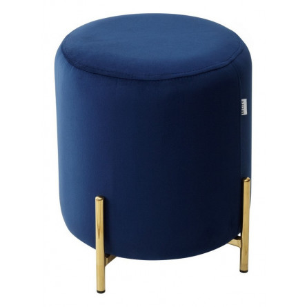 Пуф для гостиной RICE BLUVEL-86 NAVY BLUE / GOLD М-City