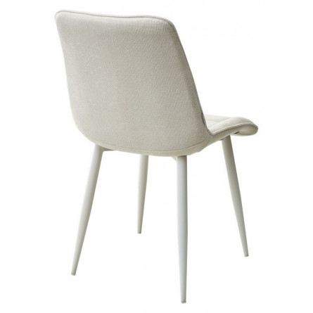 Стул CHIC WZ2042-01 молочный фактурный велюр/ белый каркас М-City