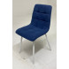 Стул CHILLI UF860-14B полночный синий, ткань/ белый каркас М-City Стул CHILLI UF860-14B полночный синий, ткань/ белый каркас М-City
