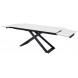 Стол LIVORNO 180 MATT WHITE MARBLE SINTERED STONE/ BLACK М-City Стол LIVORNO 180 MATT WHITE MARBLE SINTERED STONE/ BLACK М-City