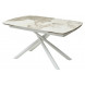 Стол RIVOLI 140 GLOSS LUXURY PANDORA SINTERED STONE/ WHITE М-City